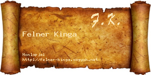 Felner Kinga névjegykártya
